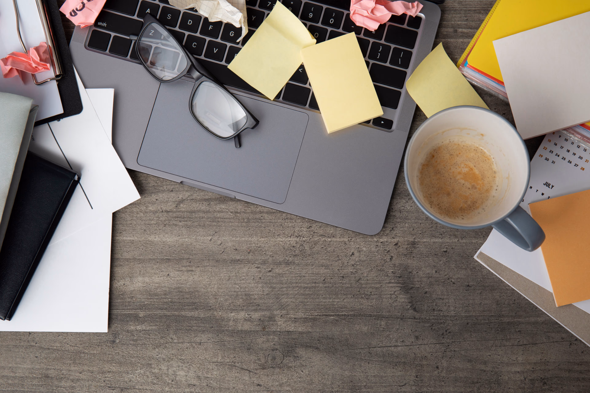 A recruiter's desk during a hiring drive